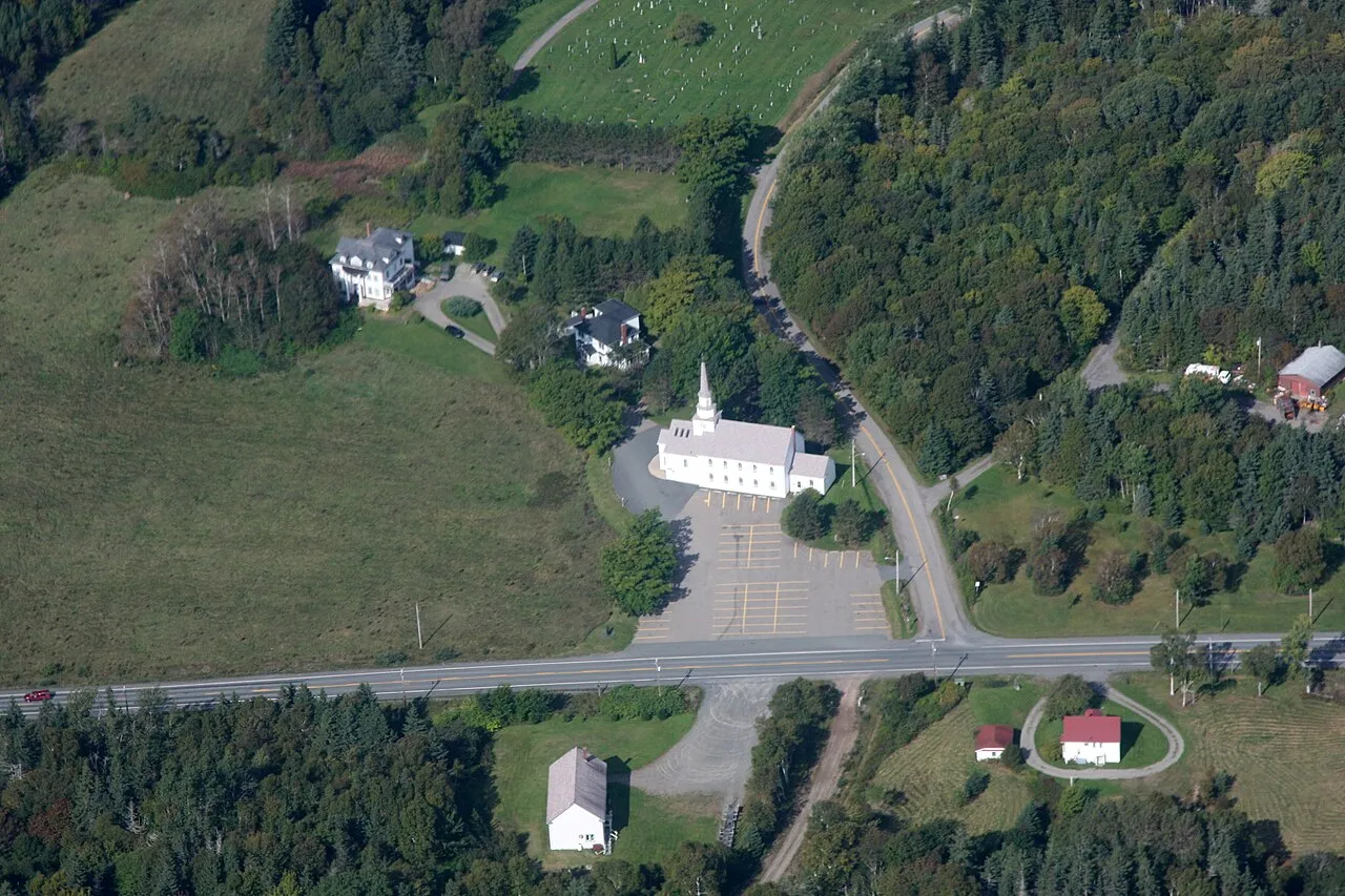 East Bay, Nova Scotia, with St. Mary of the Assumption Church